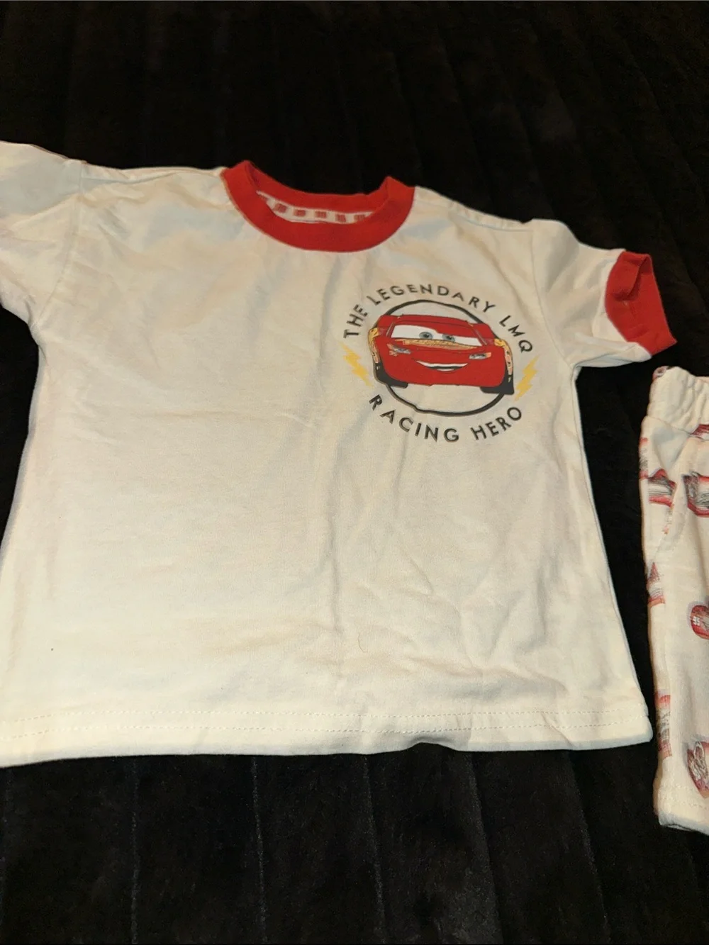 DC Comics White and Red Racing Car Kids Pajama Set